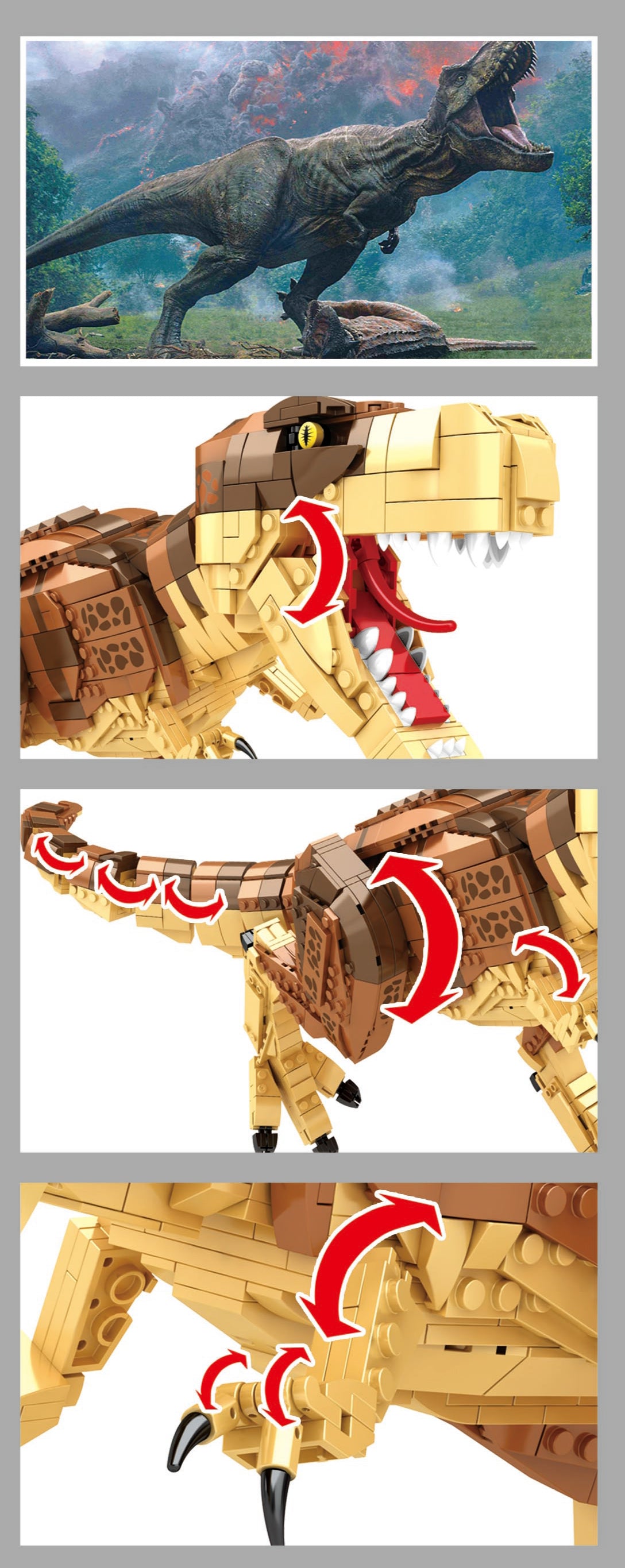 Kocke za slaganje T-Rex Tiranosaurus Rex